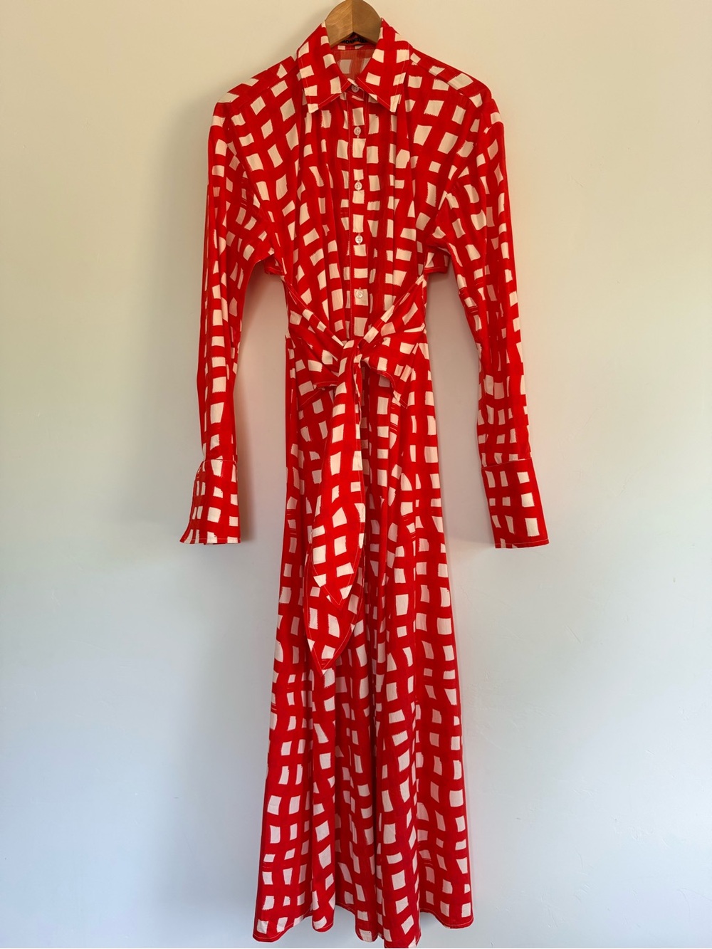 Simon Miller Open Back Grid Print Maxi Dress | XS | Preloved - Picture 2 of 6